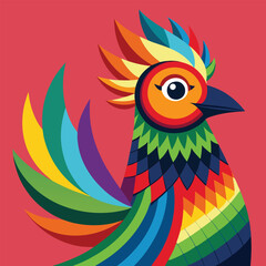 Obraz premium create an art work showing a bird with a magnificent