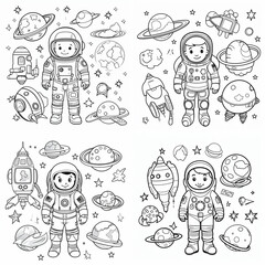 Fototapeta premium doodle sketch doodle set vector illustration