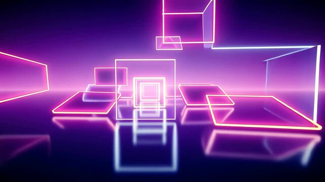Colorful digital vector design with blue grid pattern and bright seamless geometric decoration for web and business background