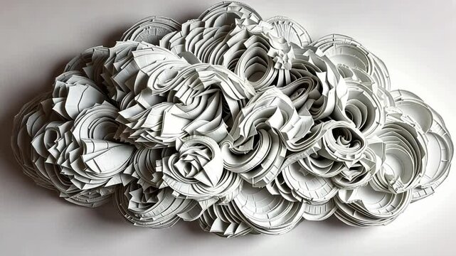 A simple and clear sentence for naming the image based on the given tags is:
Floral art design with rose-shaped decoration and metallic accents