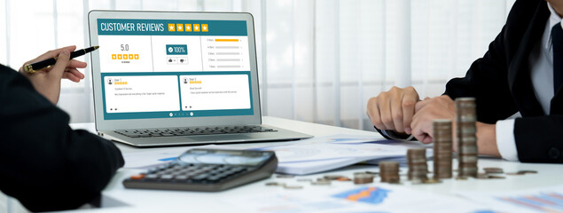 Customer experience and review analysis by brisk computer software for corporate business