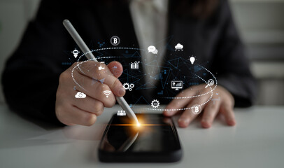 Digital business ecosystem integrating multiple business, ecosystem, and technology elements in a...