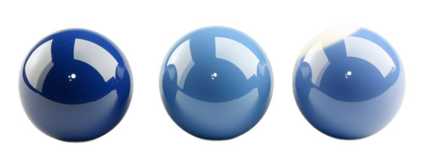 Billiards Balls for Pool and Billiard Games - Isolated on White Background