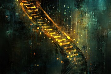 Exploring data processing techniques over abstract shapes and DNA strands in a digital environment, data processing over shapes and dna strands