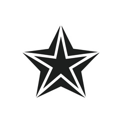 star icon silhouette vector icon