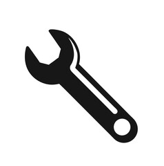wrench icon silhouette vector icon