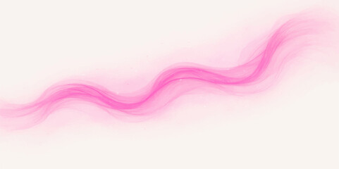 Bright pastel pink smoke swirl design on soft white background with dreamy flowing curves