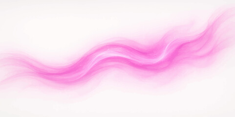 Flowing soft pastel pink smoke wave on light white background with elegant abstract motion