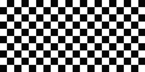 Fototapeta premium Black and white checkered pattern, Checkerboard seamless pattern, vector, modern, eps10,