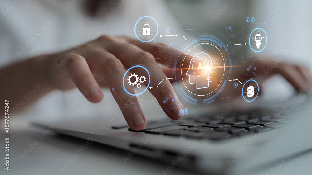Poster ai security and data ecosystem integrate ai, data, and security into one connected system for automa