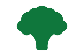 Minimalist broccoli vector illustration