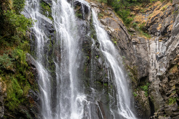 Fervenza do Toxa waterfall, a stunning 30m vertical drop in Silleda, Pontevedra, Galicia....