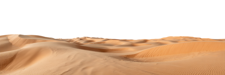 Endless Desert Dunes A Vast Expanse of Rolling Sandhills Under a Clear Sky in a Remote Location