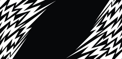 Abstract background with green and gray zigzag pattern and some copy space area. Presentation wallpaper with zigzag pattern