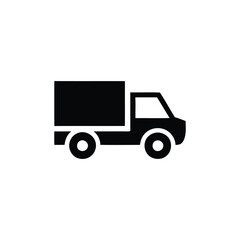 Delivery truck icon vector. transport symbol vehicle. van, cargo, lorry icon 