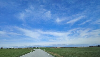 sky view in the car
