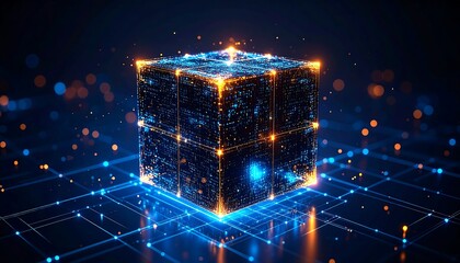 Holographic cube, digital network