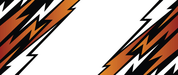 Minimalist Abstract Background with Sharp zigzag Gradient Lines and Copy Space area