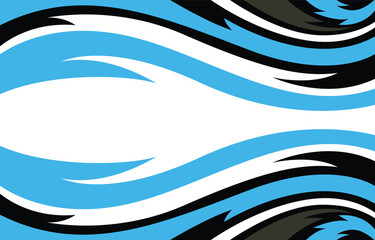 Bold abstract background with black and blue curved shapes. A sleek vector banner design ideal for digital, business, or promotional use.