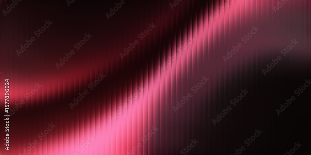 Poster red pink abstract gradient with fractal glass texture. wave or arc pattern. banner. background.