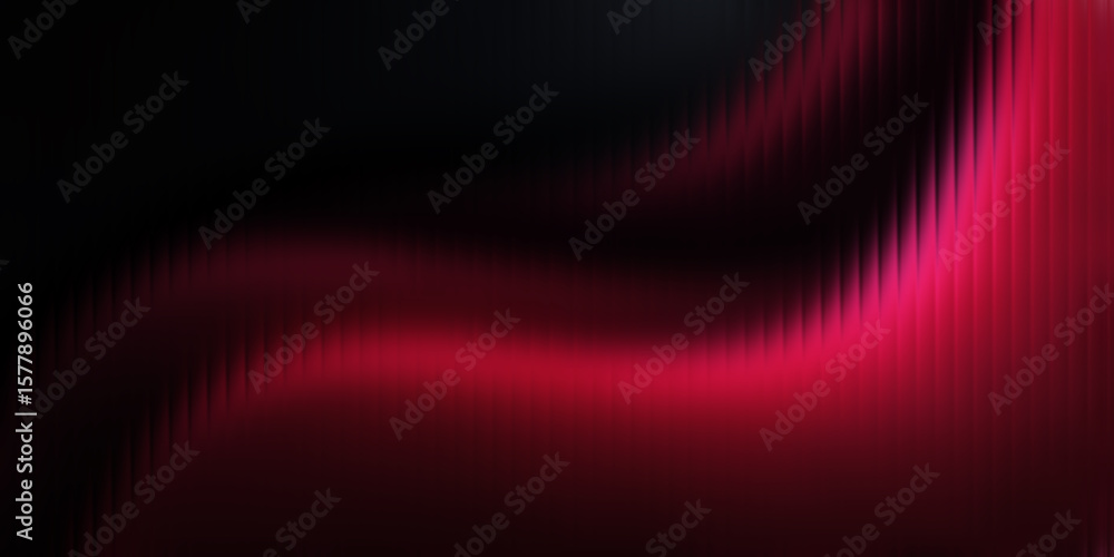 Poster red abstract gradient with fractal glass texture. wave or arc pattern. banner. background.