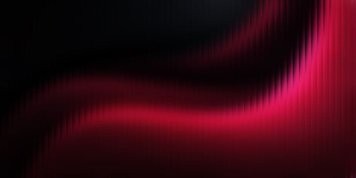 Fototapeta Red abstract gradient with fractal glass texture. wave or arc pattern. banner. background.