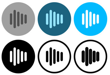 Obraz premium volume button icon, simple flat style, vector illustration, symbol, design logo template pictogram, for ui or ux isolated on white for mobile app, editable