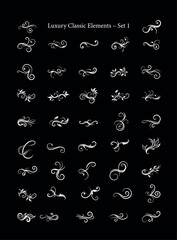Vintage Flourish Ornaments – Elegant Decorative Scrolls, Frames, and Borders

