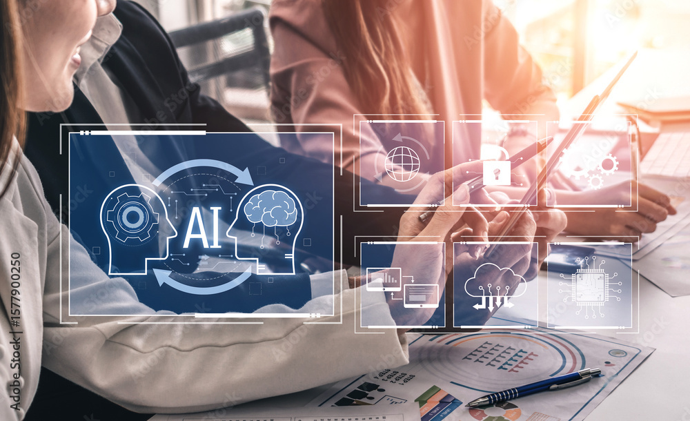 Poster ai system integration improves artificial intelligence platform. ai system integration enhances auto