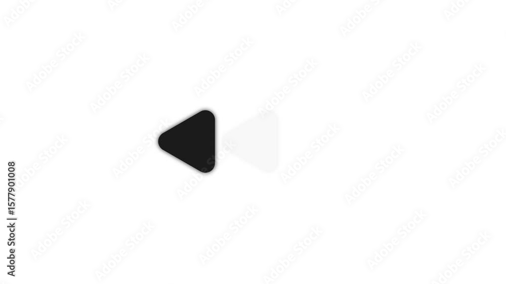 Poster left arrow moving on white background, animation of arrows sign, arrow led screen, arrow loop animat