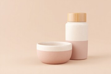 celebrating women equality day with symbolic minimalist objects to represent gender equality featuring clean lines
