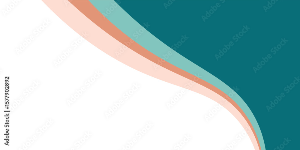 Poster modern colorful abstract background with dynamic wavy shapes, minimal flowing wavy background, vecto