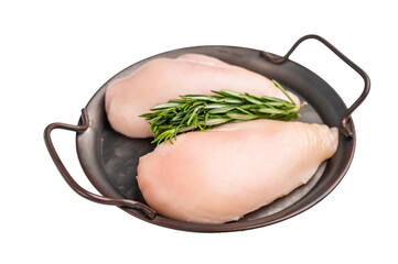 Raw poultry fillets, ready to be seasoned and cooked. These versatile cuts are ideal for grilling,...