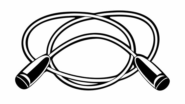 Vector illustration of a jump rope for fitness and cardio workouts