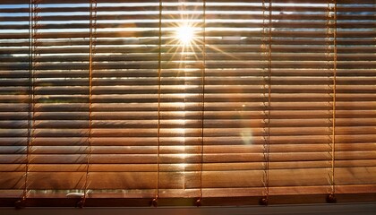 a wooden blind slat for controlling light entering the window