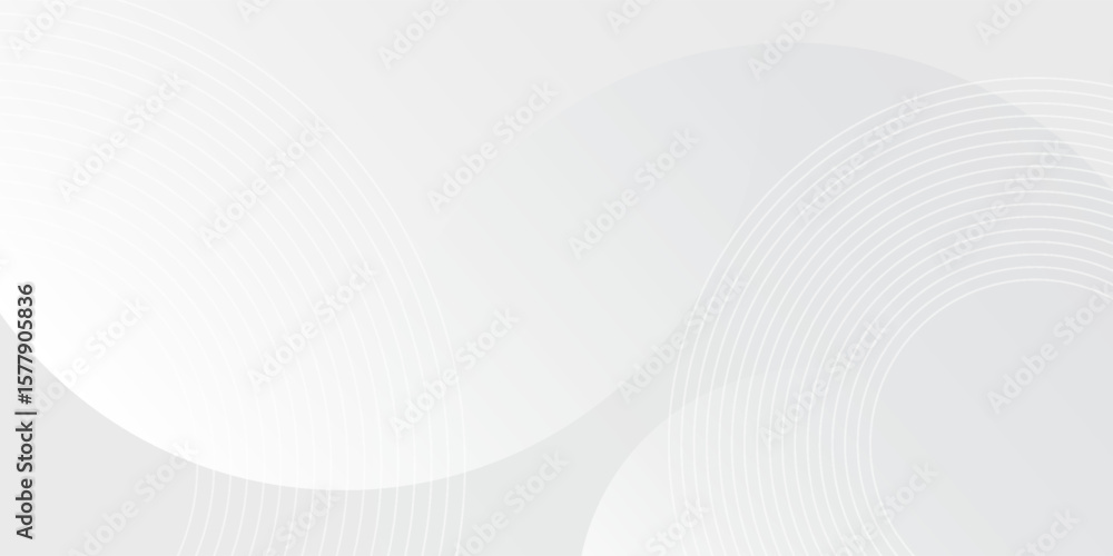Aufkleber white geometric abstract background overlap layer on bright space with lines effect decoration. mode