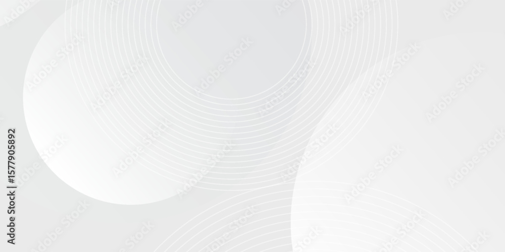 Aufkleber white geometric abstract background overlap layer on bright space with lines effect decoration. mode