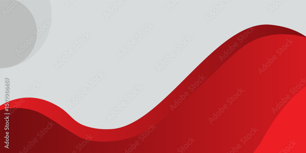 Poster red curve on a white background vector. dynamic shapes composition. creative illustration for poster