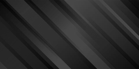 Obraz premium Black abstract background. Elegant dark diagonal shape elements. Modern luxury grey gradient graphic design.