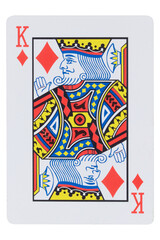 card gambling on white game luck. king diamonds