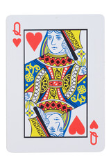 card gambling on white game luck queen hearts