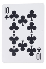 card gambling on white game luck ten clubs