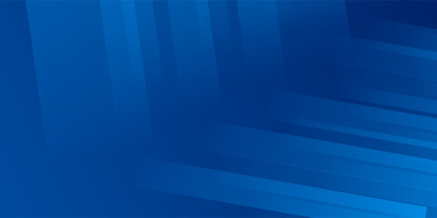 Obraz premium Abstract blue background with glowing geometric lines. Modern blue gradient square shape design. Futuristic technology concept. Suit for brochure,