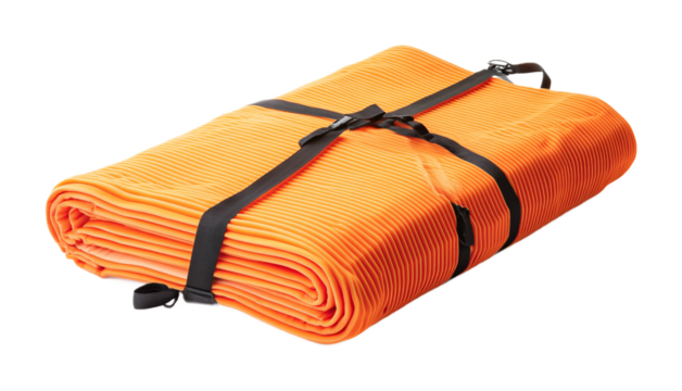 Camping Mat for Comfort and Outdoor Rest - Isolated on White Background