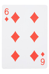 card gambling on white game luck six diamonds