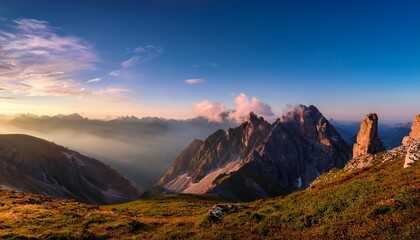morning scenery on high mountains 49