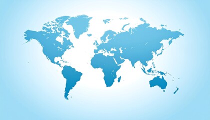 Light-blue world map