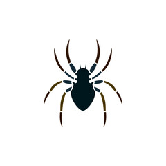 spider icon, simple flat style, vector illustration, symbol, design logo template pictogram, for ui or ux isolated on white for mobile app, editable