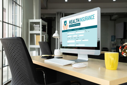Health insurance web site modish registration system for easy form filling