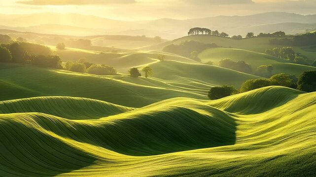 golden sunrise at the shropshire hills english landscape video